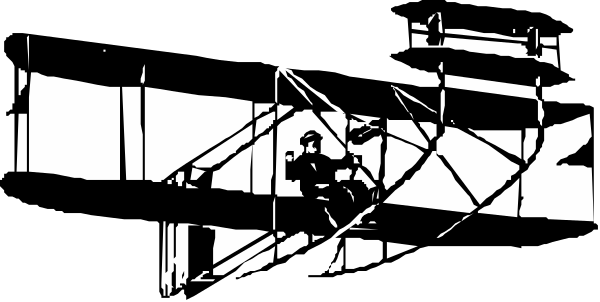 The black and white photo shows a construction site with scaffolding structures visible against an overcast sky background.