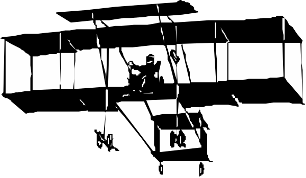 The black and white photo shows a person sitting on an airplane wing with their legs hanging over it while flying through the sky at nighttime.