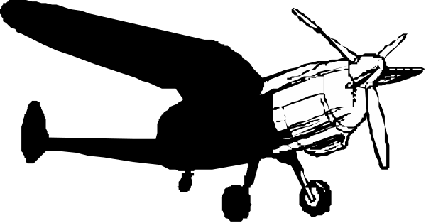 The black and white silhouette of a helicopter flying through an open sky with no visible landmarks to indicate location.