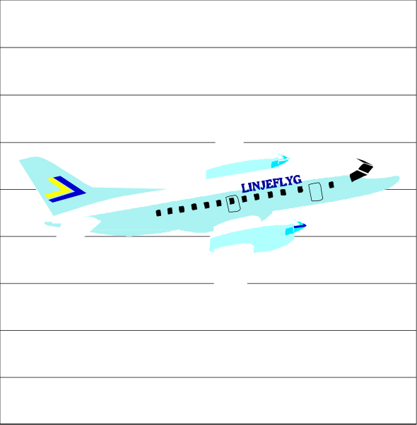 The image shows a pixelated airplane with "fly" written on its side against a black background.