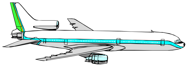 The image shows a large airplane with its landing gear down on an airport runway at nighttime.