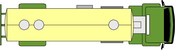 The image shows a green toy car with yellow lights on top of it against a gray background.