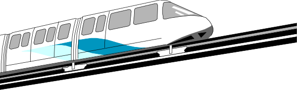 The black and white photo shows a train on tracks with an overpass above it.