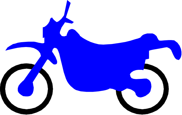 The image shows a blue silhouette of an animal that appears to be running on top of another object which is also in black outline but with no interior detailing its shape.