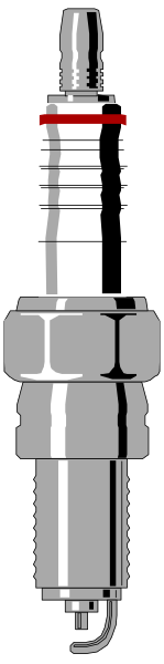 The image shows a closeup of an electronic cigarette with two cartridges attached to it against a gray background.