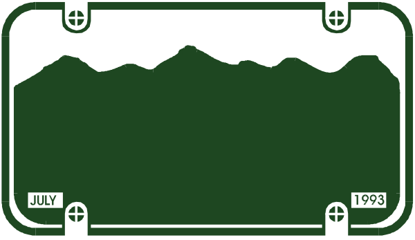 The image shows a green train on tracks with two cars behind it labeled "JULY" and "AUGUST," indicating months of travel; there is also an icon representing July 1st at the top right corner, suggesting that this could be part of a calendar or schedule displaying dates. Additionally, there are three small rectangles in different shades of green on either side of the train cars with numbers inside them: "93," "2087," and another number obscured by an icon resembling a mountain peak at its top right corner; these could represent