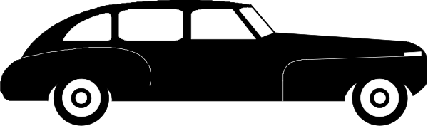The black and white photo shows a car on top of another vehicle with two wheels visible from above; both cars appear to be in motion against an indistinct background that suggests speeding through traffic.