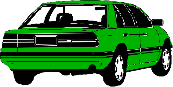 The image shows two green cars parked side by side against a dark background with no other visible elements.