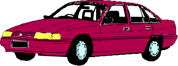 The image shows a red car parked next to another similar vehicle with its doors open on what appears to be an overcast day in an urban environment.