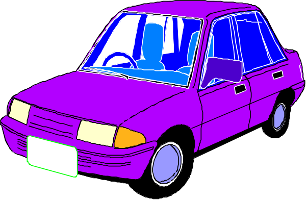 The image shows two cars parked side by side against a dark background; there is no text present within this small clip-art illustration.