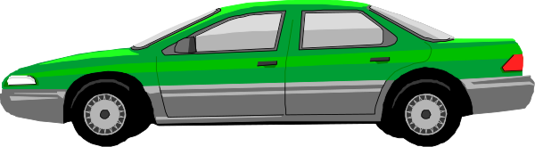 The image shows a green stretch limousine parked next to an identical car on what appears to be a street with no other vehicles in sight.