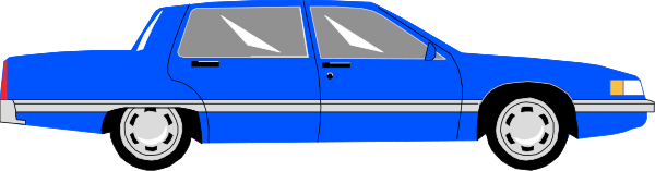 The image shows a blue car with white wheels parked on an unseen surface next to it is another identical blue vehicle that appears to be in motion due to its blurred appearance.
