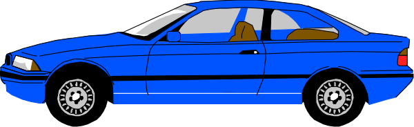 The image shows a blue car parked on an unseen surface with no visible features of its surroundings other than it being daytime due to lighting conditions in the scene.