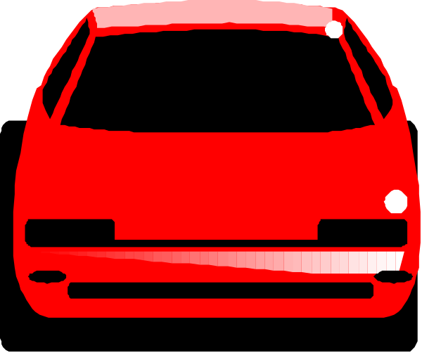 The image shows a red car icon on top of another similar vehicle icon with an arrow pointing to it from above left corner.