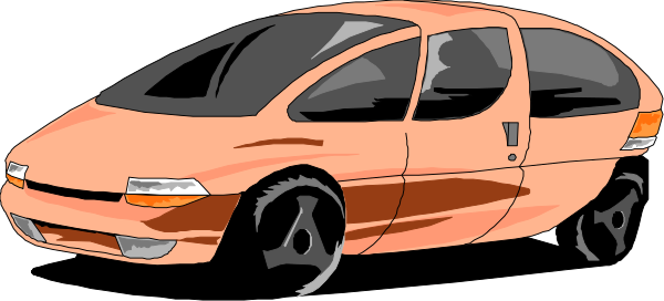 The image shows a cartoon of two cars parked next to each other with their doors open; there is no text present in this clip-art illustration.