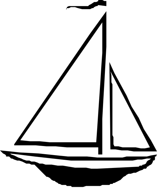 The black and white logo features a sailboat with two sails on top of each other against an unseen background.
