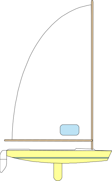 The image shows a simple black and white illustration of an open umbrella with its canopy facing upwards against a light background.