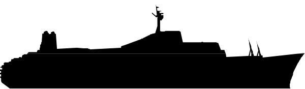 The image shows a gray background with two black rectangles on top of each other at an angle; there is no text present in this clip-art image.