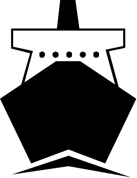 The black and white logo of a guitar with two strings on it against an orange background.