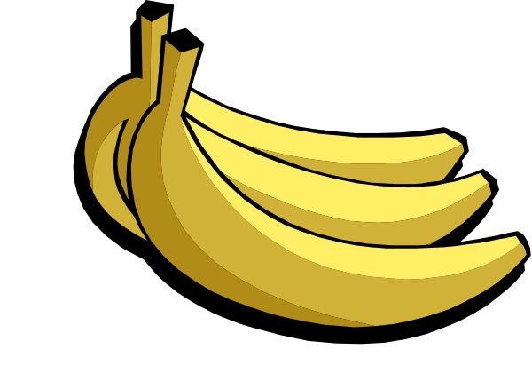 The image shows two bananas with a bite taken out of them against a black background.