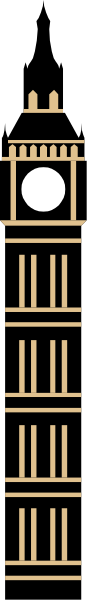 The image shows a pixelated representation of an old building with multiple windows on its facade; there is no text present in this small clip-art illustration.