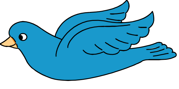 The image shows a blue bird with its wings spread out flying against a black background.