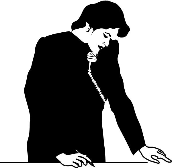 The black and white silhouette of a person sitting down with their hands clasped together over what appears to be an object in front of them.