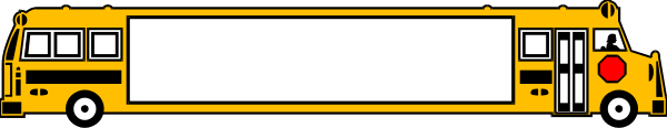 The image shows a yellow school bus with red stop signs on its sides parked next to an empty roadway under clear skies during daylight hours.