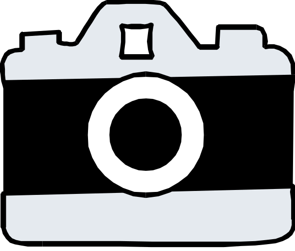 The image shows a black camera with an attached lens on its right side against a white background.