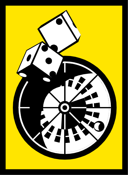 The image shows a black and white illustration of an old clock with gears inside it on top of what appears to be a yellow sign that has some sort of symbol above it; however, due to its small size in this clip-art format, specific details about objects or actions are not clearly visible.