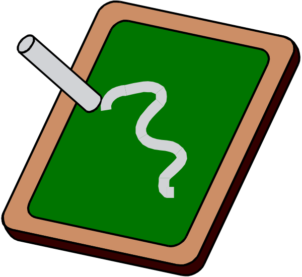 The image shows a blackboard with chalk drawing of an eraser on it next to a green piece of paper that has been drawn over by hand in red ink; there is also a pencil lying across both pieces of paper, and above them all sits a clip-art style depiction of the earth.