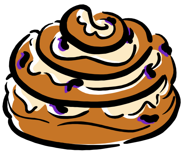 The image shows a cartoon of an ice cream cone with two scoops on top against a black background.