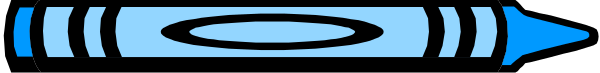 The image shows a blue crayon with an eraser on top of it against a gray background.