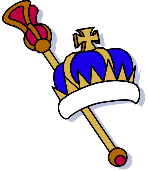 The image shows a cartoon depiction of an item that resembles a crown with a key attached to it, suggesting royalty associated with access control or unlocking something important.