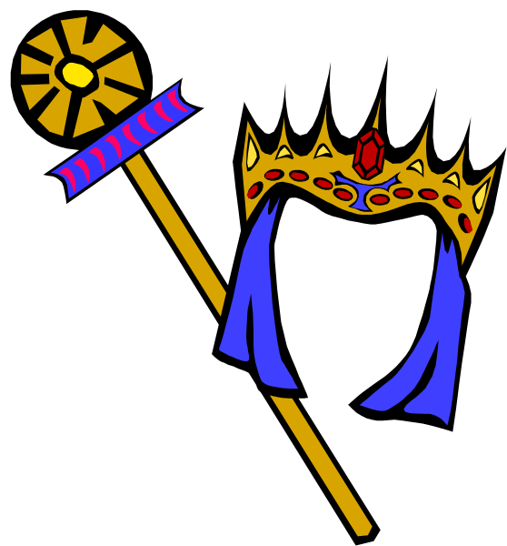 The image shows a stylized illustration of an emblem with heraldic elements: there is a shield divided into four quarters; in one quarter, we see what appears to be a castle on top of two waves (possibly representing water), and below it, three crowns or towers. In the other quadrants are different designs that could represent various aspects such as nature, agriculture, industry, etc., but they're not clearly distinguishable due to their small size in this clip-art image. The shield is held by a figure with an outstretched arm and hand