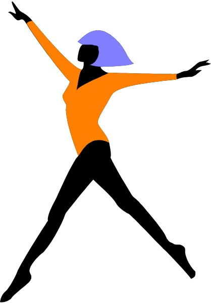 The image shows a black background with an orange bird flying to its right above two stripes of blue sky on either side.
