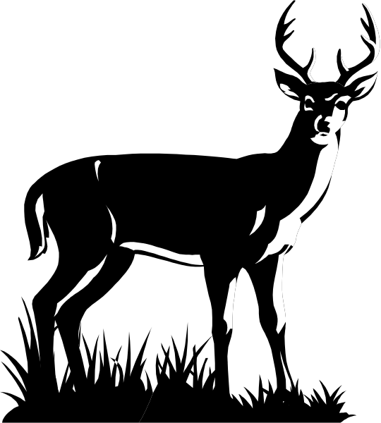 The black silhouette of a cow against white background with vertical lines on right side.
