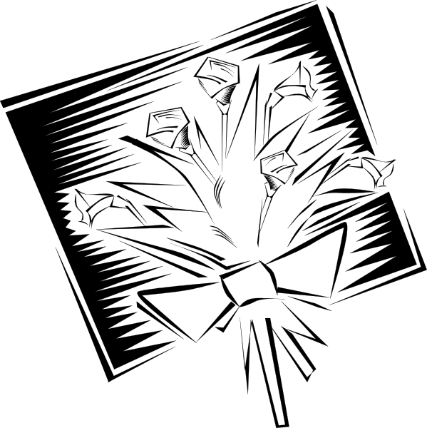 The image shows three red tulips with green leaves against a black background.