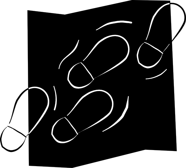 The image shows a black and white line drawing of three cartoonish teeth with eyes drawn on them to resemble faces, giving an impression that these "faces" have expressions as if speaking in unison.