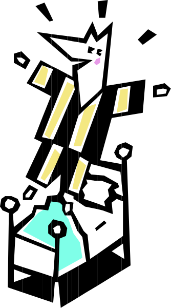 The image shows a black background with two yellow rectangles on top of each other at an angle to create a sense of depth; there is also one small green rectangle in front of these larger ones that appears as if it's floating above them, and below this arrangement lies another smaller blue rectangle which seems like the ground or floor.