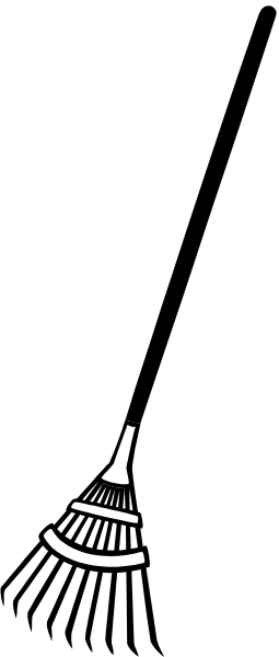 The image shows a black silhouette of an object with two visible parts against a gray background on its left side.