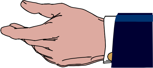 The image shows a hand pointing at something with an index finger while holding what appears to be a pen.