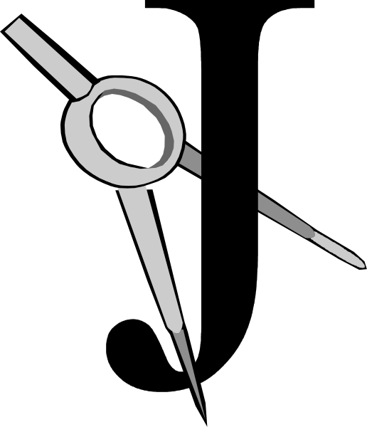 The black and white illustration shows a compass with an arrow pointing to north on its face; it is set against a dark background that has horizontal lines resembling a clock's hour markers.