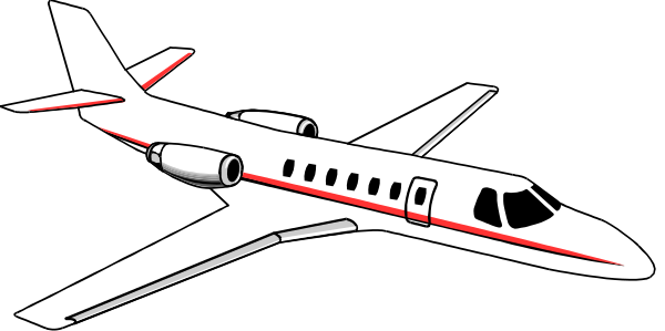 The image shows a single propeller airplane with red stripes on its body against a black background.