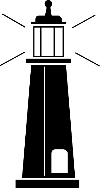 The image shows a black and white photo of an old building with two windows on its side against a dark background.