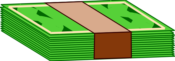 The image shows a green checkered pattern with an arrangement of brown squares on top forming what appears to be a three-dimensional structure resembling money stacks in front of it.