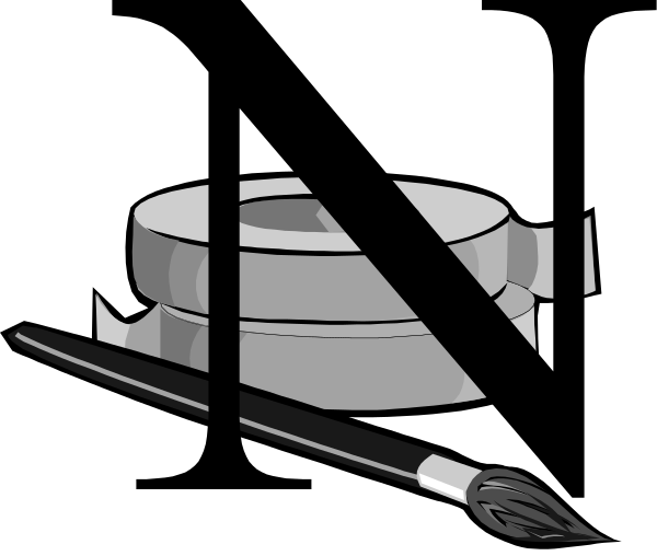 The black and white illustration shows a roll of toilet paper on top with an arrow pointing downward to it from above; below that is what appears to be a small trash can next to some sort of object, possibly related to music given its shape but not clearly identifiable due to the low resolution.