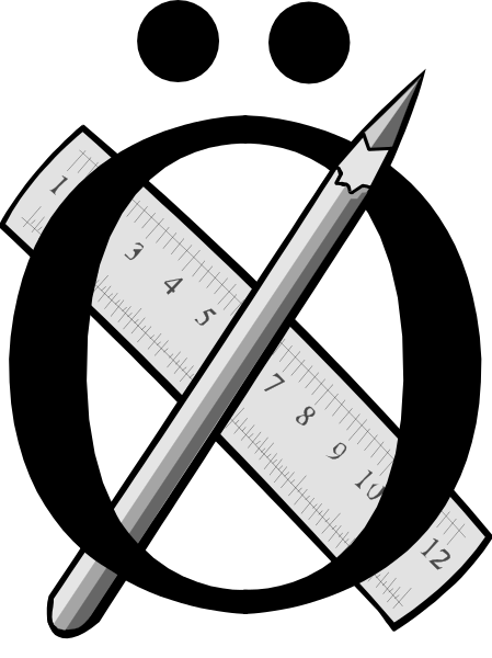 The black and white illustration shows a clock with its hands pointing to 12:05 on an analog face, indicating that it's noon time. There is also what appears to be a compass rose at the bottom of the image. Additionally, there seems to be some sort of symbol or emblem in between these two elements but without more context I cannot provide specific details about this part of the illustration.