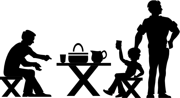 The image shows a black rectangle with white text inside it on an otherwise gray background.