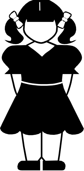 The black and white silhouette of a person standing against a dark background with their arms at sides.